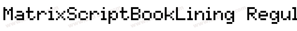 MatrixScriptBookLining Regular字体转换